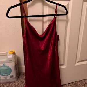 Princess Polly Red Satin Mini Slip Dress